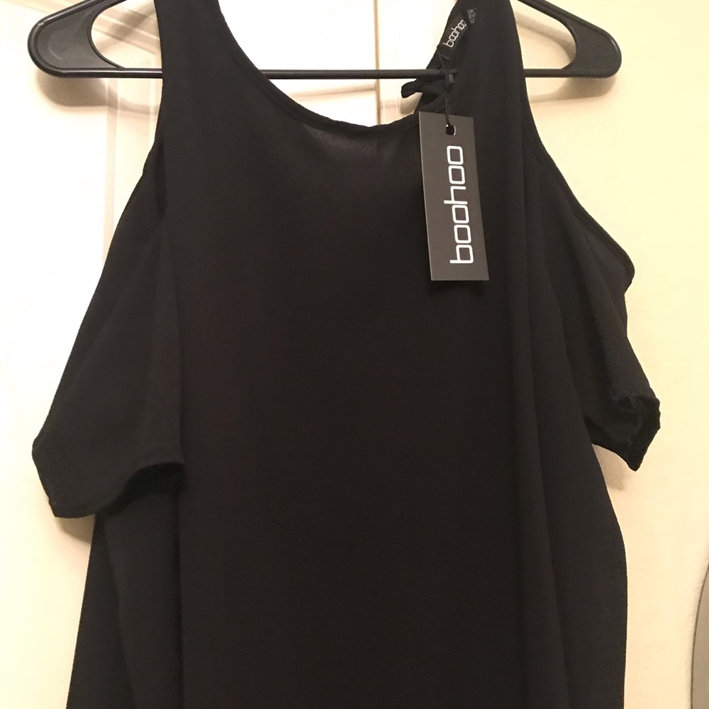 Black off the shoulder dress